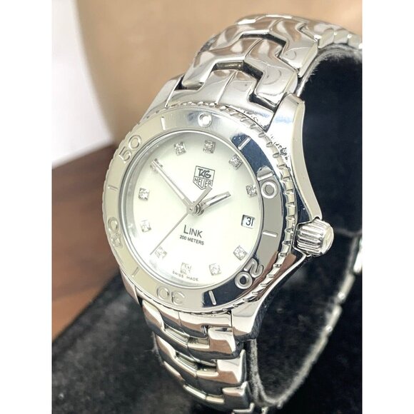 Tag Heuer Women's Watch WJ1319-0 Swiss Quartz Diamond Mother of Pearl Dial 27mm - Picture 13 of 14